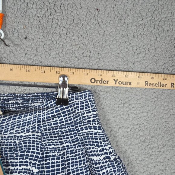 PrAna Tessie Shorts Womens Size Large Blue Thatch Black White Pull On Summer NWT - Picture 7 of 12